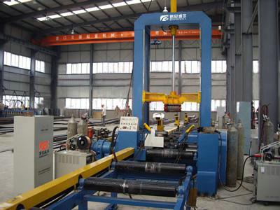 Quality Automatic Hydraulic H-beam Assembling Machine Motor With PLC System for sale