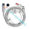 Buy cheap 3 Lead Clip ECG Cables And Leadwires Round 6P Compatible With Nihon Konden Mindray from wholesalers