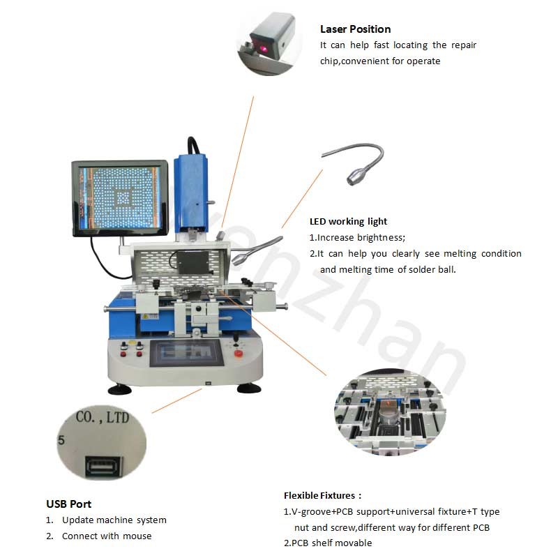 Smd Rework Station Welding Equipment BGA Rework Station