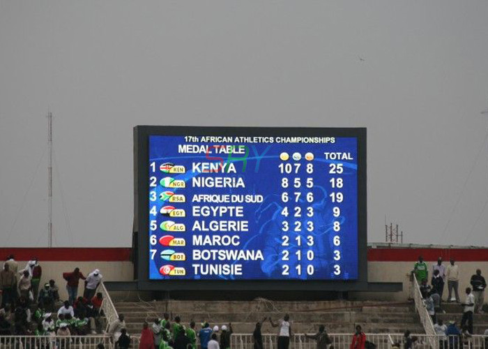 10mm Outdoor Full Color LED Display , High Brightness Stadium LED Screen