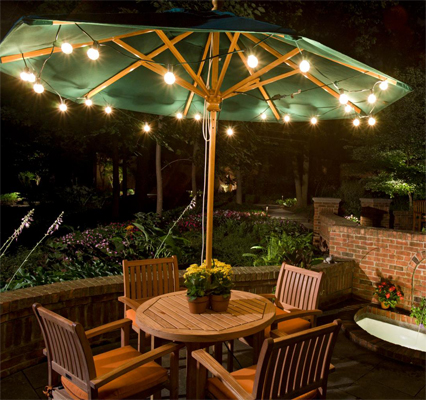 25FT Patio string light Christmas G40 Globe Festoon bulb fairy string light outdoor party garden garland wedding Decorative