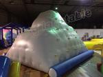 PVC Tarpaulin Giant White Inflatable Water Toy / Inflatable Iceberg For Water