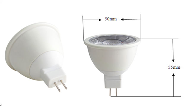 5w mr16 led spot light plastic and aluminum led lamp factory