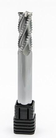 Buy cheap Tungsten Carbide 3 Flute End Mill / Roughing End Mill For Aluminum No Coating from wholesalers