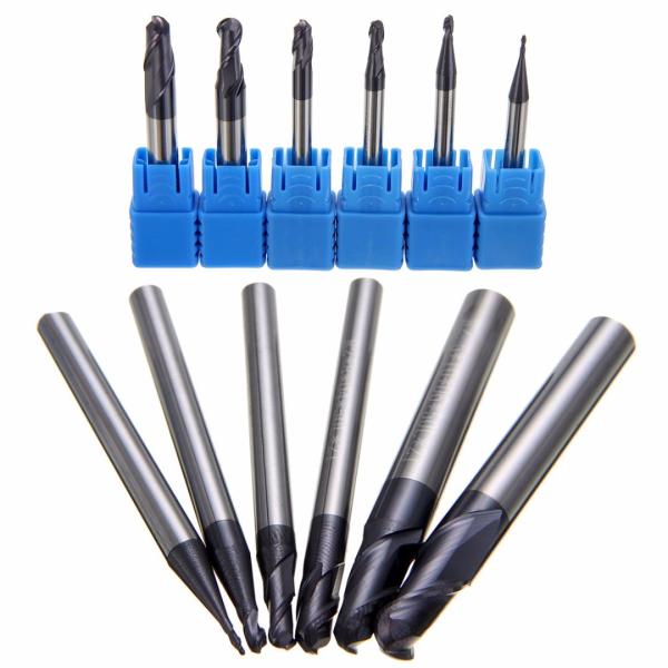 Buy cheap AlTiN Coating Ball Nose Long End Mill Hardness 50 55 60 65 AOL 150 mm from wholesalers
