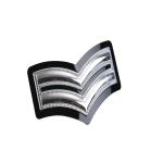 High End anodize laser Custom Metal Badge Military Collar Pin Badge