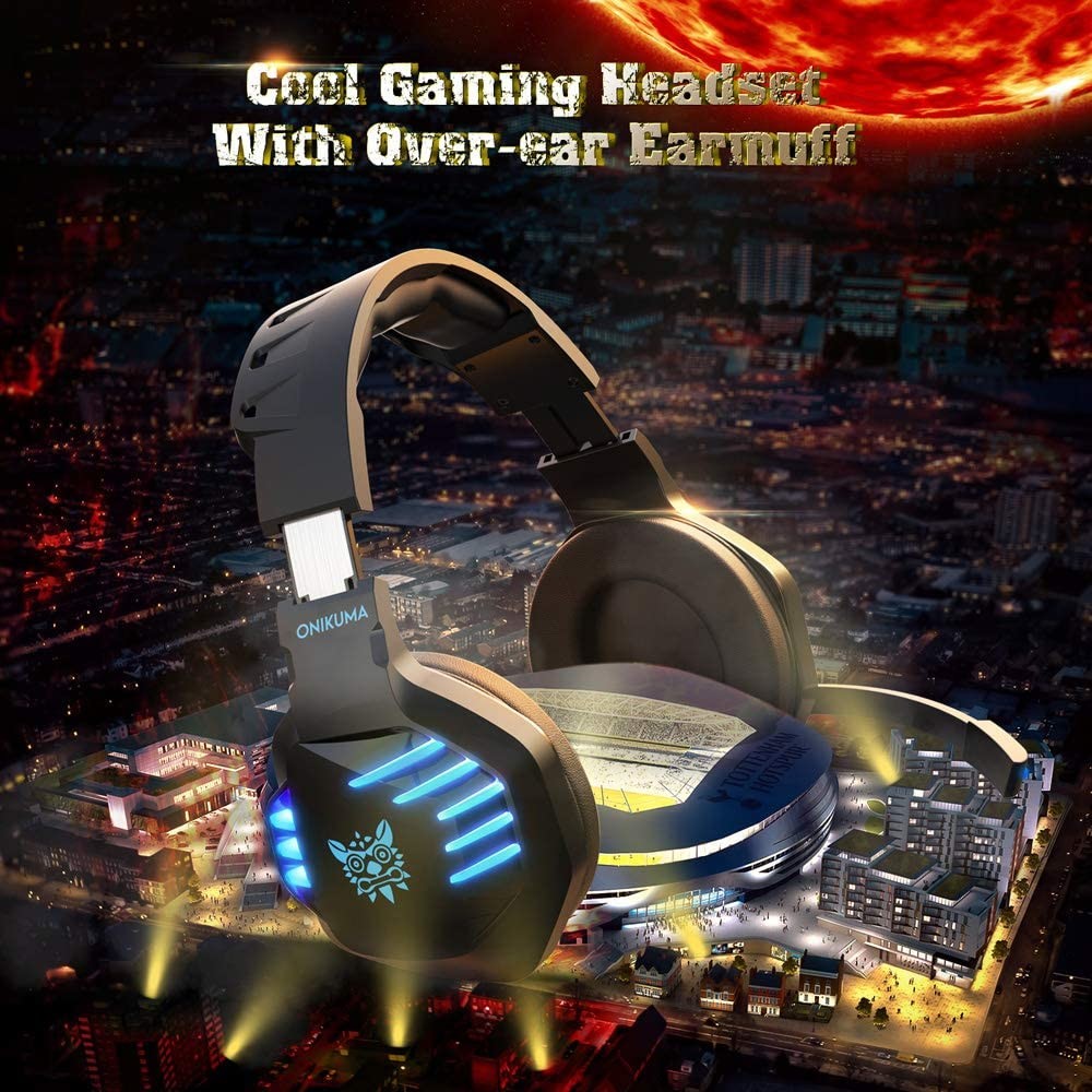 Over Ear 2.2m 117dB Onikuma K17 3.5 Mm Gaming Headset