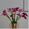 Buy cheap High Quality Real Touch EVA Artificial Flowers White Calla Lily for Table Center Piece Wedding Party Home Decoration from wholesalers