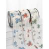 Buy cheap Flower Printed Personalized Organza Ribbon 4cm Flora Ivory Organza Ribbon from wholesalers