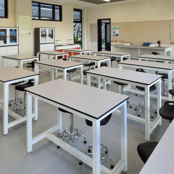 Buy cheap 1mm Steel School Laboratory Furniture Science Steel Lab Table With Chair from wholesalers