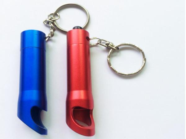 Personalized Anodized Laser Etch Aluminum Keychain Beer Bottle OpenerLED