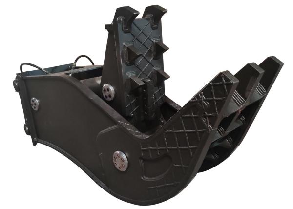 Excavator Demoliton Rock Breaker Attachment With 4 Side Blade Low Noise High