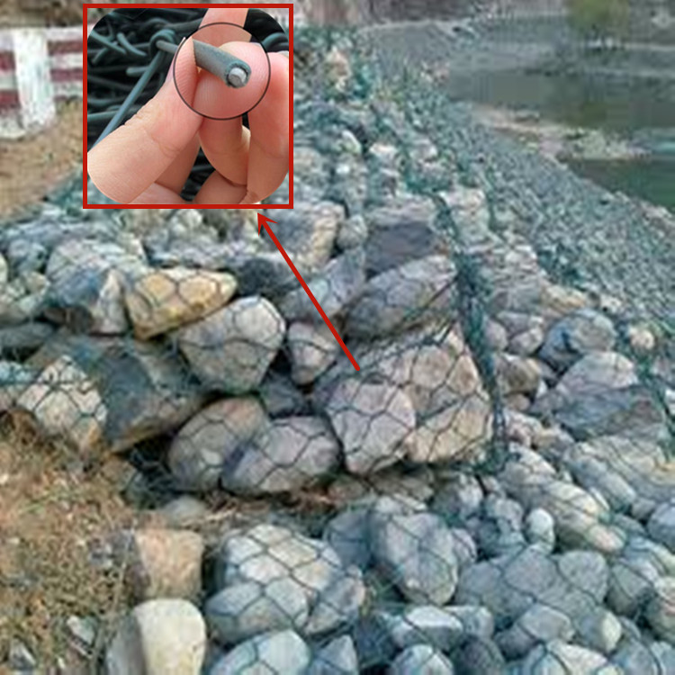 Heavy Stone 2.2mm Gabion Box Retaining Wall Galvanized Or Pvc Hexagonal Weave
