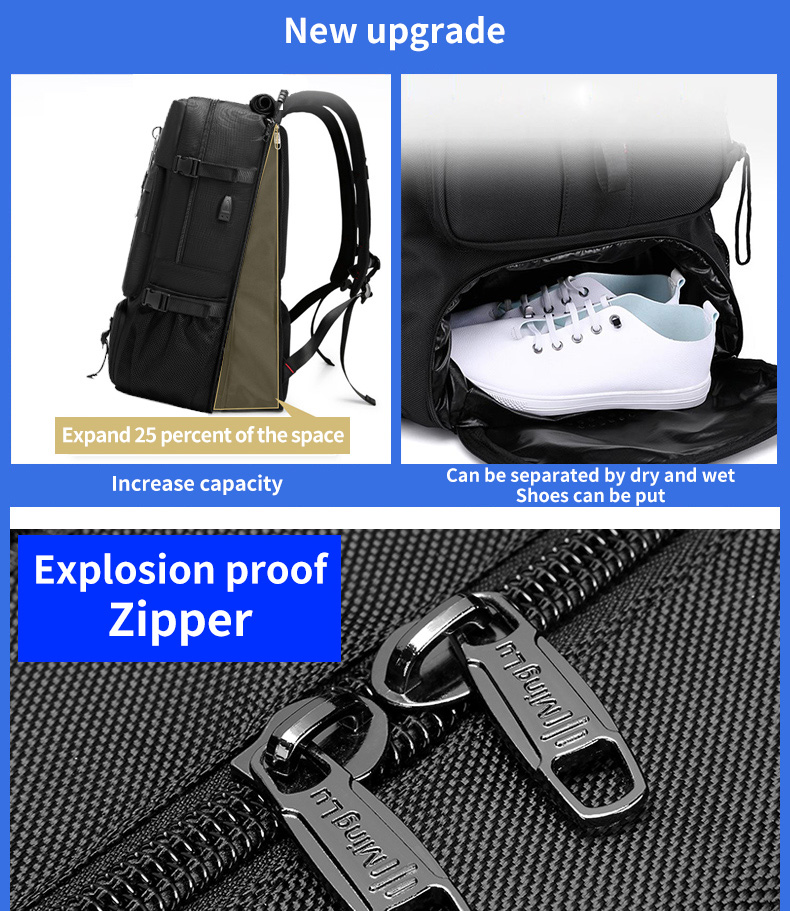 Stylish 70L Big Waterproof Tactical Backpack Camping Travel Backpack For Men