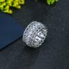 Buy cheap 925 Sterling Silver Jewelry Vintage Purple Crystal Couple's Wedding Silver Rings Zirconia Ring Wedding Ring Jewelry from wholesalers