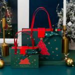 PMS Christmas Cardboard Gift Boxes ISO Coated Paper Corrugated Christmas Box
