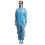 Breathable Anti Static Garments ESD Dustproof Unisex Jumpsuit With Zipper