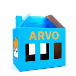 3 Bottle Packaging Beer Shipping Boxes Custom Size Blue Wine Glass Box With