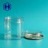 Buy cheap Transparent Airtight Plastic Cans Peanuts Wide Mouth Pet Round Ring Pull Eoe With Screw Cap from wholesalers