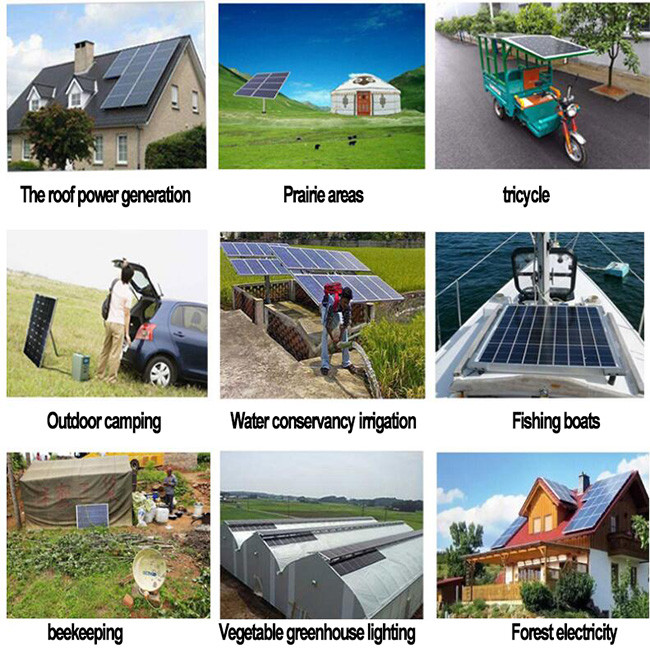 PV 24v 10A Off Grid Solar Power System Kit Blue 200AH For Outdoor