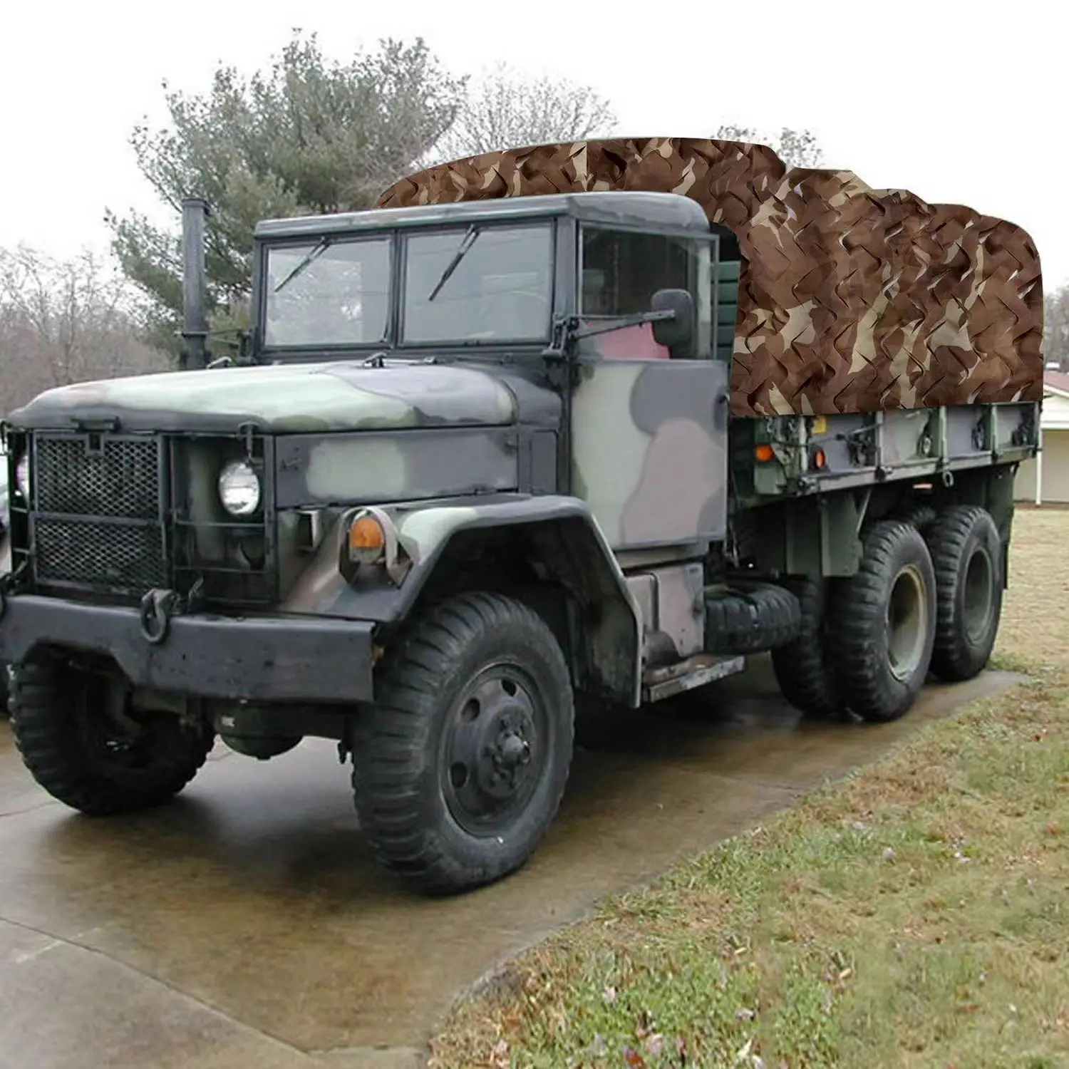 Digital Desert Camouflagenet 5x5 Military Camouflage Net Flame Retardancy White
