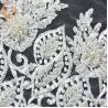 Buy cheap Craft White Lace Fabrics Tulle Beaded 91.44cm Length Customized Latest Lace Material from wholesalers