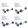 Buy cheap SP16 IP68 Waterproof Cable Connector Plug Socket Male And Female 2 - 9 Pin from wholesalers