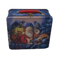 Buy cheap Retro Large Tin Lunch Boxes Holiday Food Christmas Gift Tins Empty product