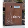 Buy cheap Laser Cut Rusted Look Rectangle Parcel Drop Box Corten Steel Letter Box from wholesalers