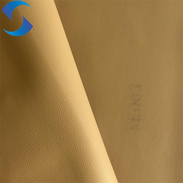 PVC Leather Manufacture Polyester Brushed Back Synthetic Leather for Sofa Purse
