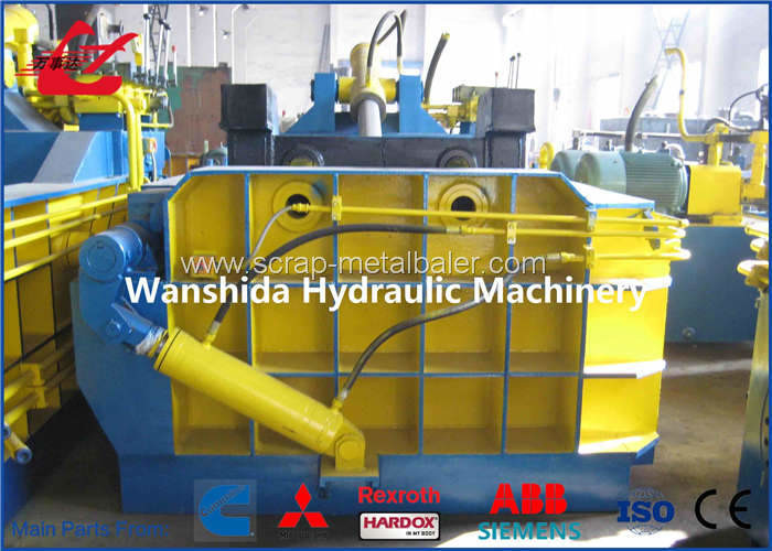 Horizontal Vehicle Hydraulic Baling Press Machine Customised Press Room Size