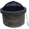 Buy cheap Concrete Round Brazier Charcoal Barbecue Pit For Outdoor Patio Garden Backyard from wholesalers