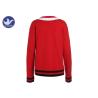 Buy cheap Stripes V Neck Womens Knit Pullover Sweater Preppy Style Cat Patch Shool Uniform Young Girl from wholesalers