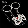 Buy cheap Rhinestone Lovely Heart Shape Personalized Keychain Gifts Metal from wholesalers