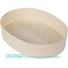 Buy cheap 38 Ounce Compostable Food Containers, Oval Wooden Bento Boxes Disposable Wood Bowls Disposable, For Sushi from wholesalers