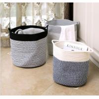 Buy cheap Decorative Custom Woven Cotton Rope Laundry Toys Candy Storage Fabric Container product