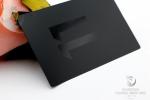 Premium quality plated black metal magnetic stripe credit card