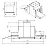 Buy cheap Dual View Screen Big Size X-Ray Baggage Inspection Machine/ Airport Luggage Scanner from wholesalers