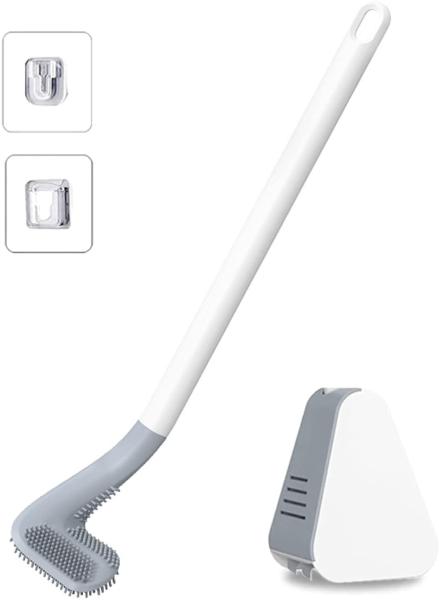 Buy cheap Soft Elastic TPR Silicone Toilet Brush PP Filament White For Cleaning from wholesalers