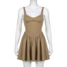 Buy cheap Apparel Custom Vendor Women'S Fishbone Suspender Skirt Pleated Waist Zipper Dress from wholesalers