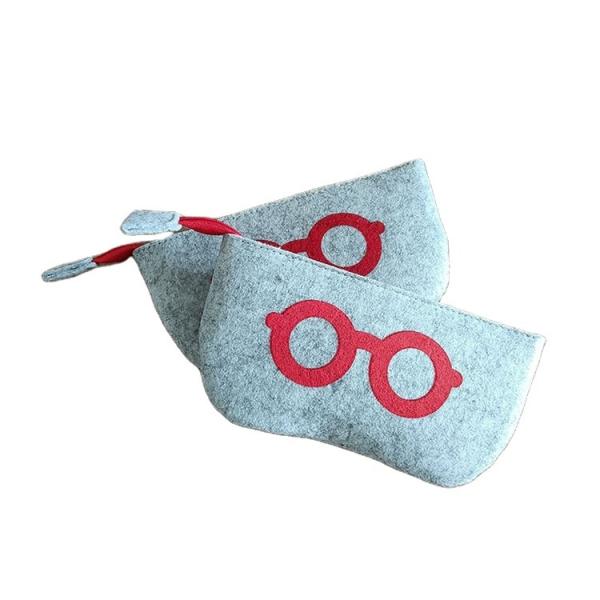 Buy cheap Lightweight Soft Felt Pouch Glasses Case Simple Western Style from wholesalers