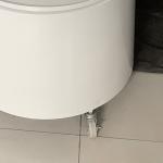 Width 600mm Height 1810mm Rotating Display Rack , Round Metal Display Stand