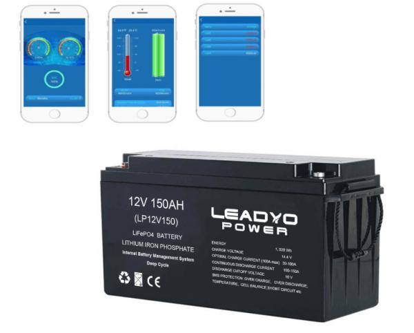 Buy cheap Rechargeable Lithium ion Marine Battery 12v 150Ah Deep Cycle LiFePO4 Batteries with Bluetooth App from wholesalers