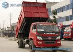 Foton 2 Axles Garbage Trucks Heavy Duty Dump Truck 5000kgs 6000kgs Dump 4 x 2