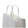 Buy cheap Custom Kraft Paper Bags with Hand Length Handle White Color Food Grade from wholesalers