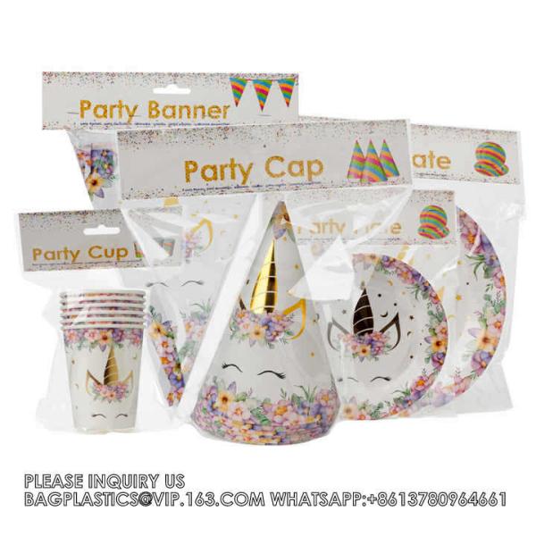 Buy cheap Hot Stamping Unicorn Themed Children'S Birthday Suit Party Supplies Creative Unicorn Party Supplies from wholesalers