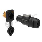 3 Pin Male female Powertrue Connector Electrical Waterproof