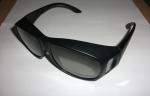Green Plastic Circular Polarization 3D Glasses For Cinema Big Size