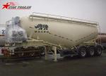 White Three Axles Carbon Steel Dry Bulk Truck Carriers Max Payload 80 Tons