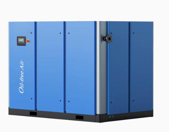 145KW Low Power Frequency Oil-free Dry Screw air Compressor Water-cooled 0 Grade